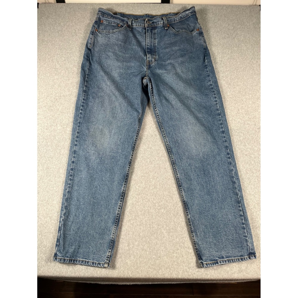 Levis 550 Relaxed Fit Tapered Leg Blue Denim Jeans Mens 38x32 (36x30.5)